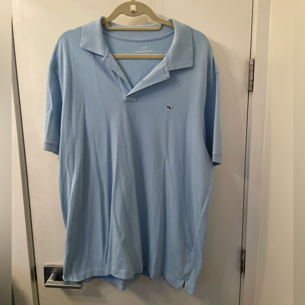 Vineyard Vines light blue men’s short sleeve polo size XL classic fit